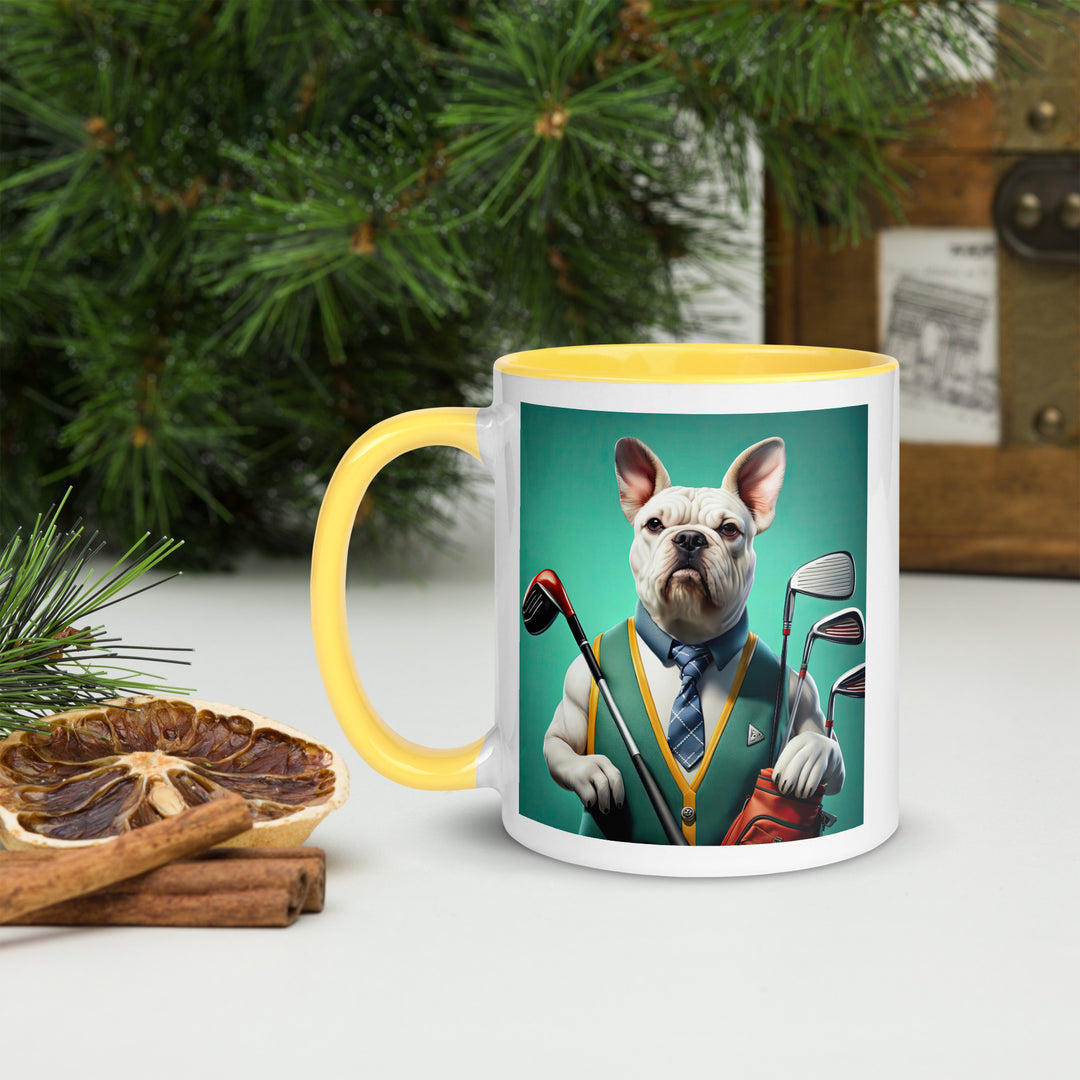 American Bulldog Golfer- Mug with Color Inside