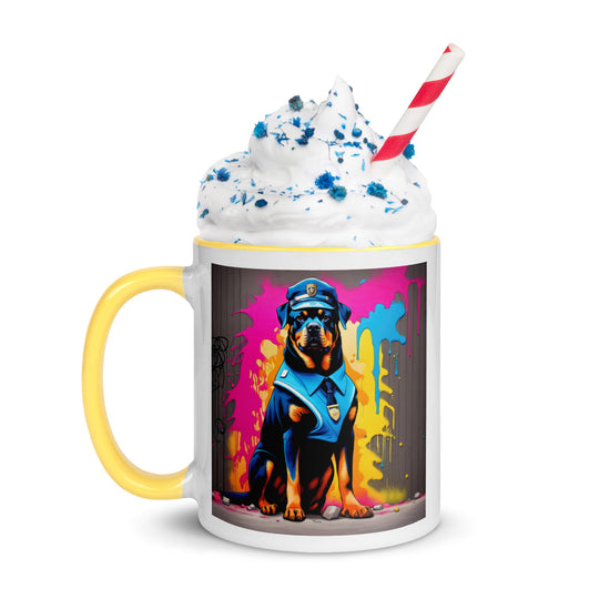 Rottweiler- Mug with Color Inside v5