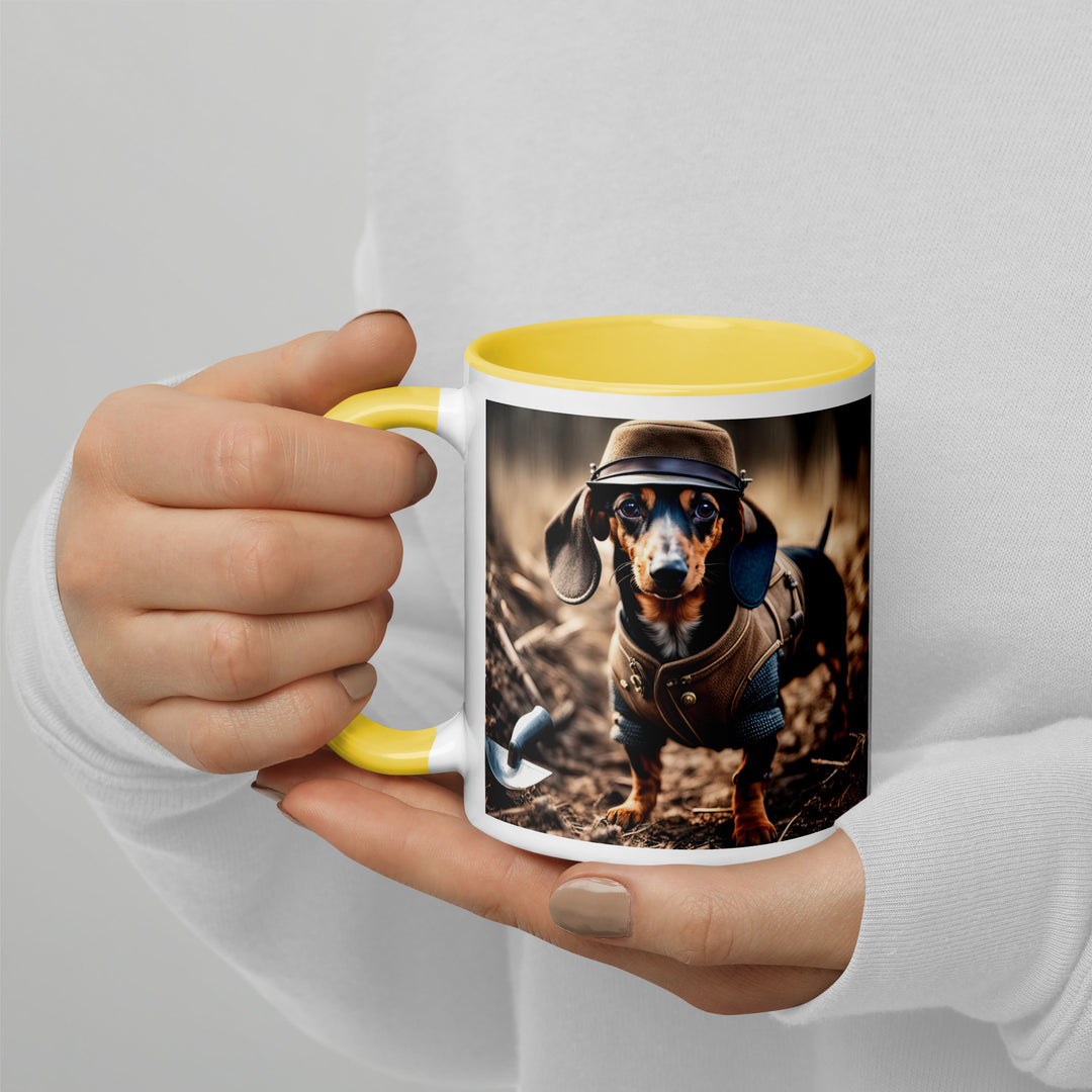 Dachshund- Mug with Color Inside