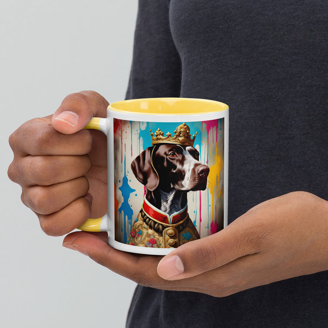 German Shorthaired Pointer- Mug with Color Inside