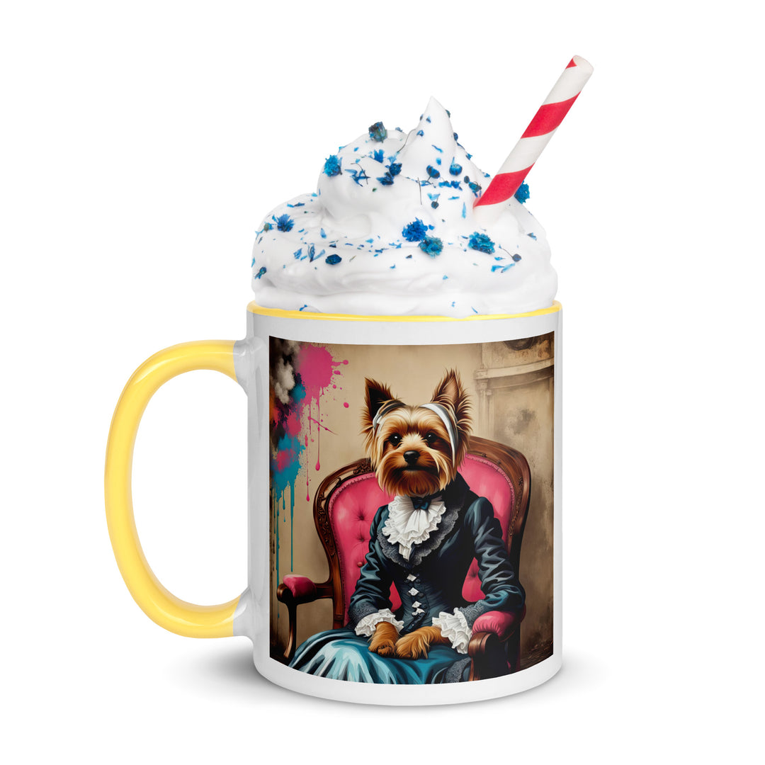 Yorkshire Terrier- Mug with Color Inside v3