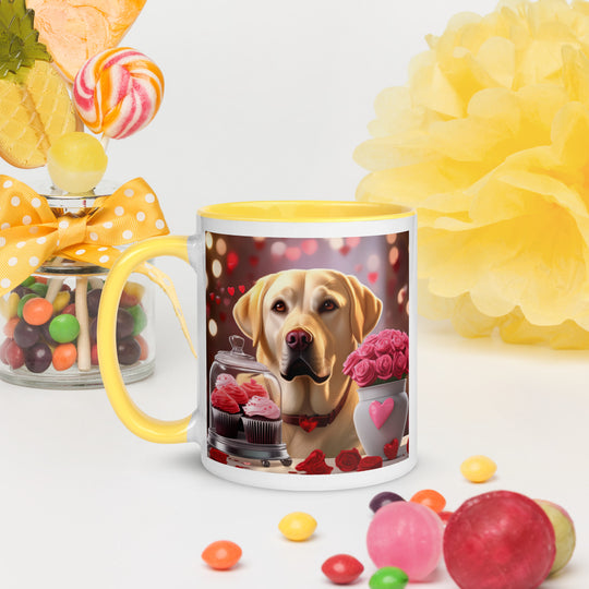 Labrador Retriever Romantic- Mug with Color Inside v2