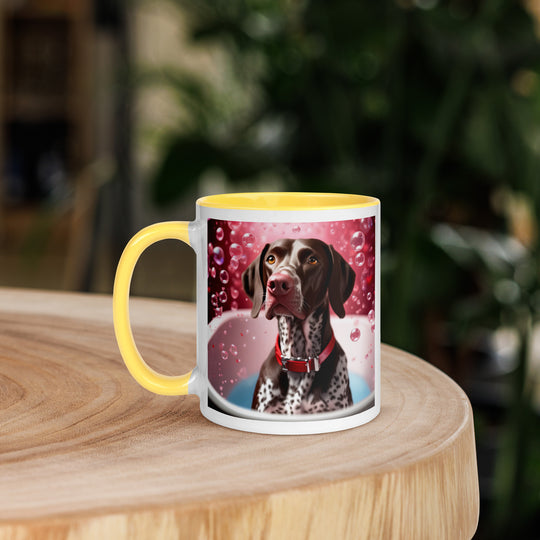 German Shorthaired Pointer Romantic- Mug with Color Inside v2