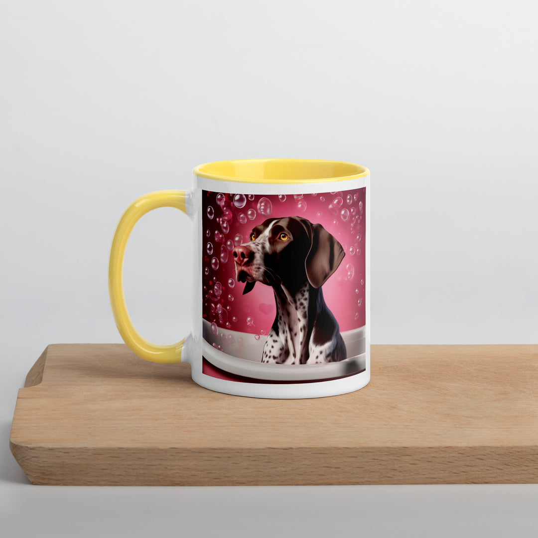 German Shorthaired Pointer Romantic- Mug with Color Inside v3