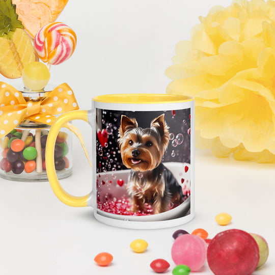 Yorkshire Terrier Romantic- Mug with Color Inside