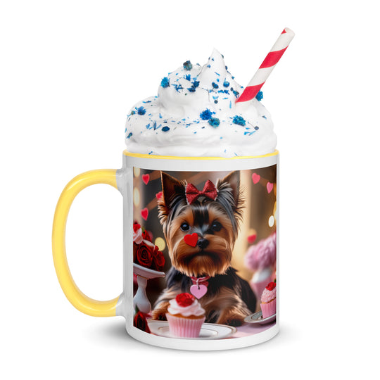 Yorkshire Terrier Romantic- Mug with Color Inside v2