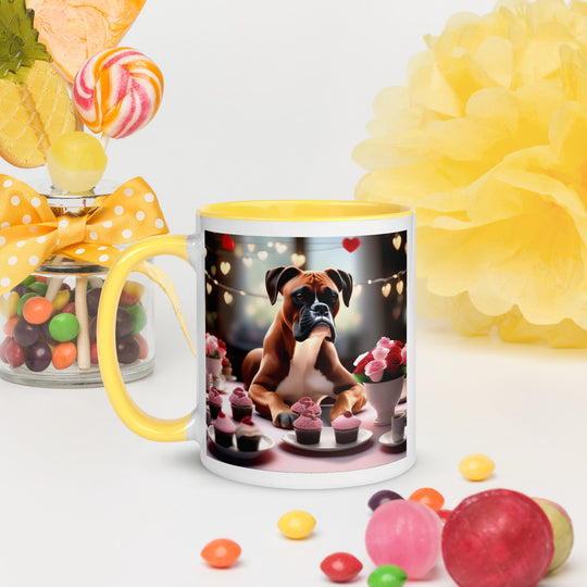 Boxer Romantic- Mug with Color Inside v2