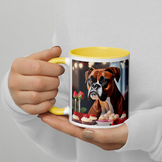 Boxer Romantic- Mug with Color Inside v3