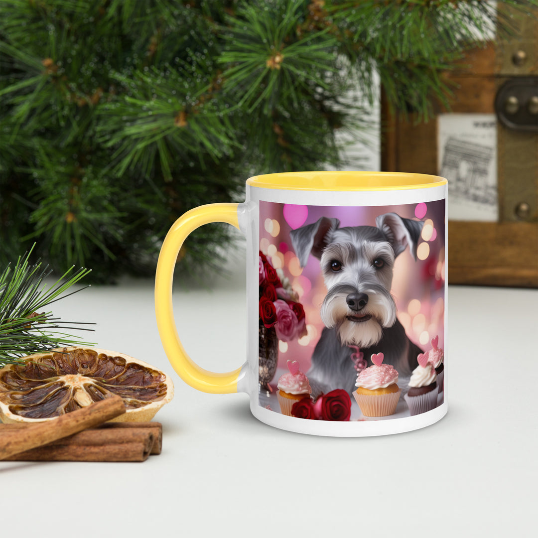 Miniature Schnauzer Romantic- Mug with Color Inside