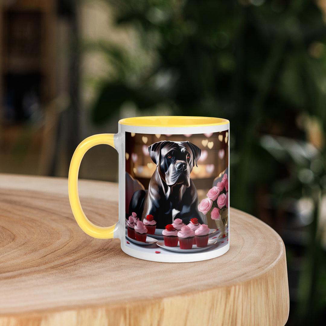 Cane Corso Romantic- Mug with Color Inside v2