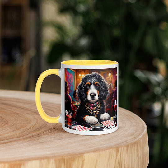 Bernedoodle General- Mug with Color Inside v2