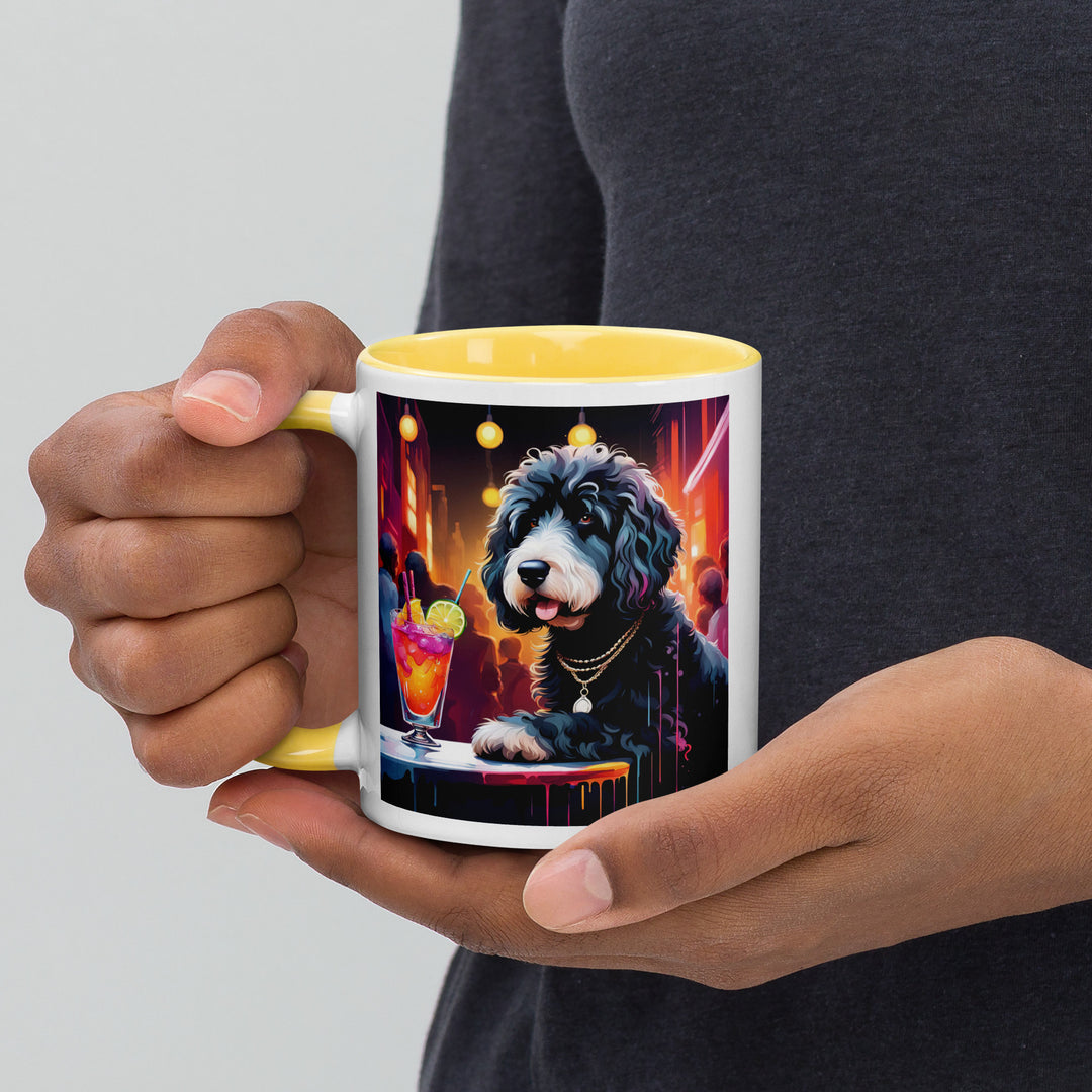 Bernedoodle General- Mug with Color Inside v4