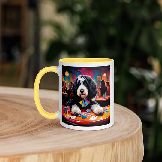 Bernedoodle General- Mug with Color Inside v5