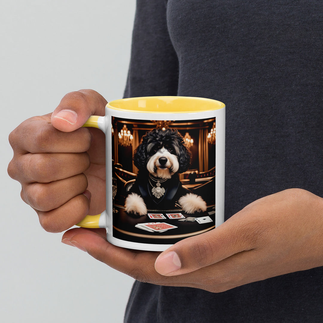 Bernedoodle General- Mug with Color Inside v7