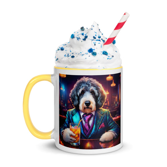 Bernedoodle General- Mug with Color Inside v8