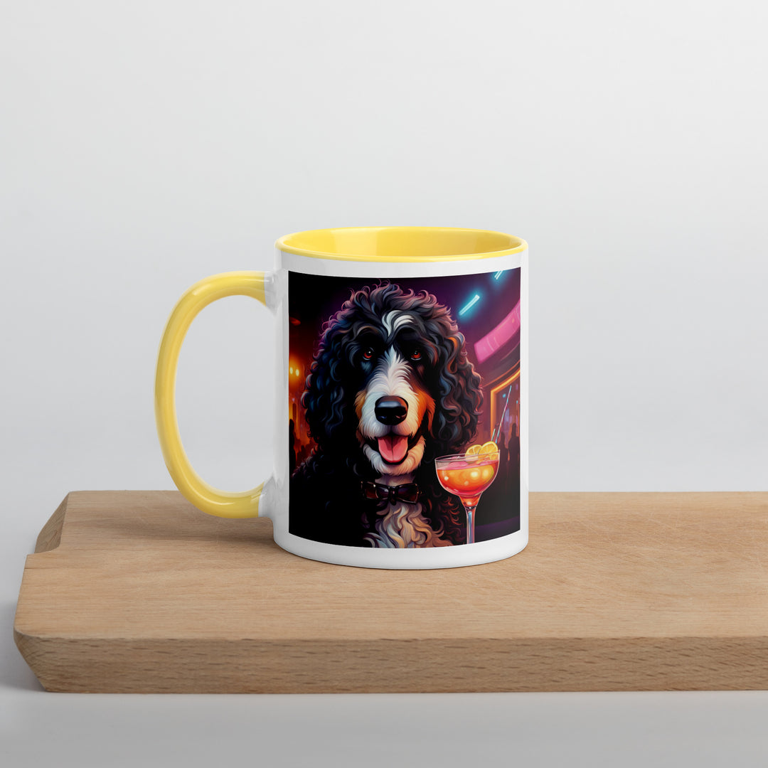 Bernedoodle General- Mug with Color Inside v12