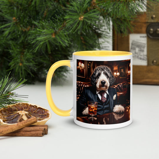 Bernedoodle General- Mug with Color Inside v13