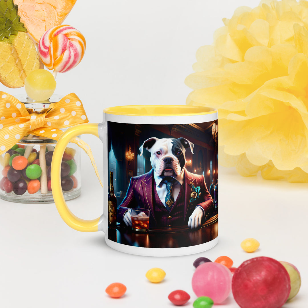 Catahoula Bulldog General- Mug with Color Inside v11