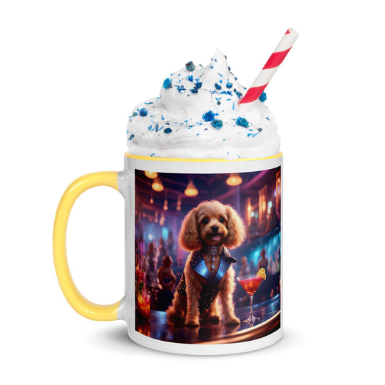 Cavapoo General- Mug with Color Inside v7