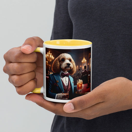 Cavapoo General- Mug with Color Inside v10