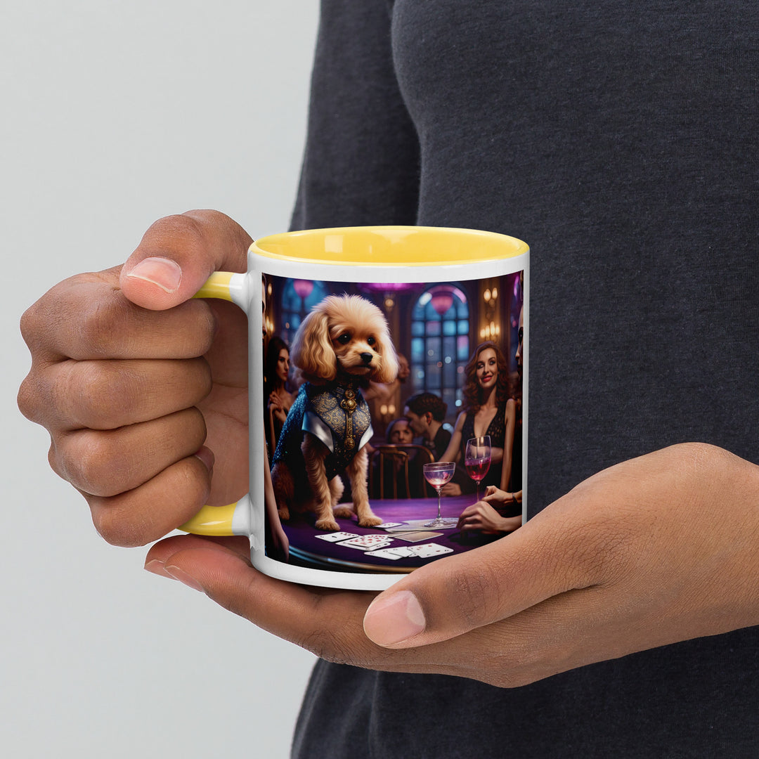 Cavapoo General- Mug with Color Inside v13