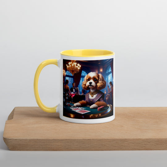 Cavapoo General- Mug with Color Inside v18