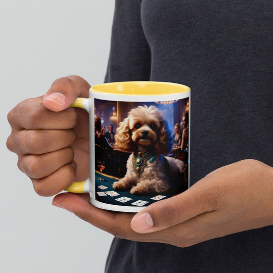 Cavapoo General- Mug with Color Inside v20