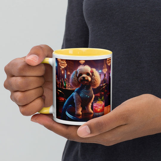 Cavapoo General- Mug with Color Inside v22