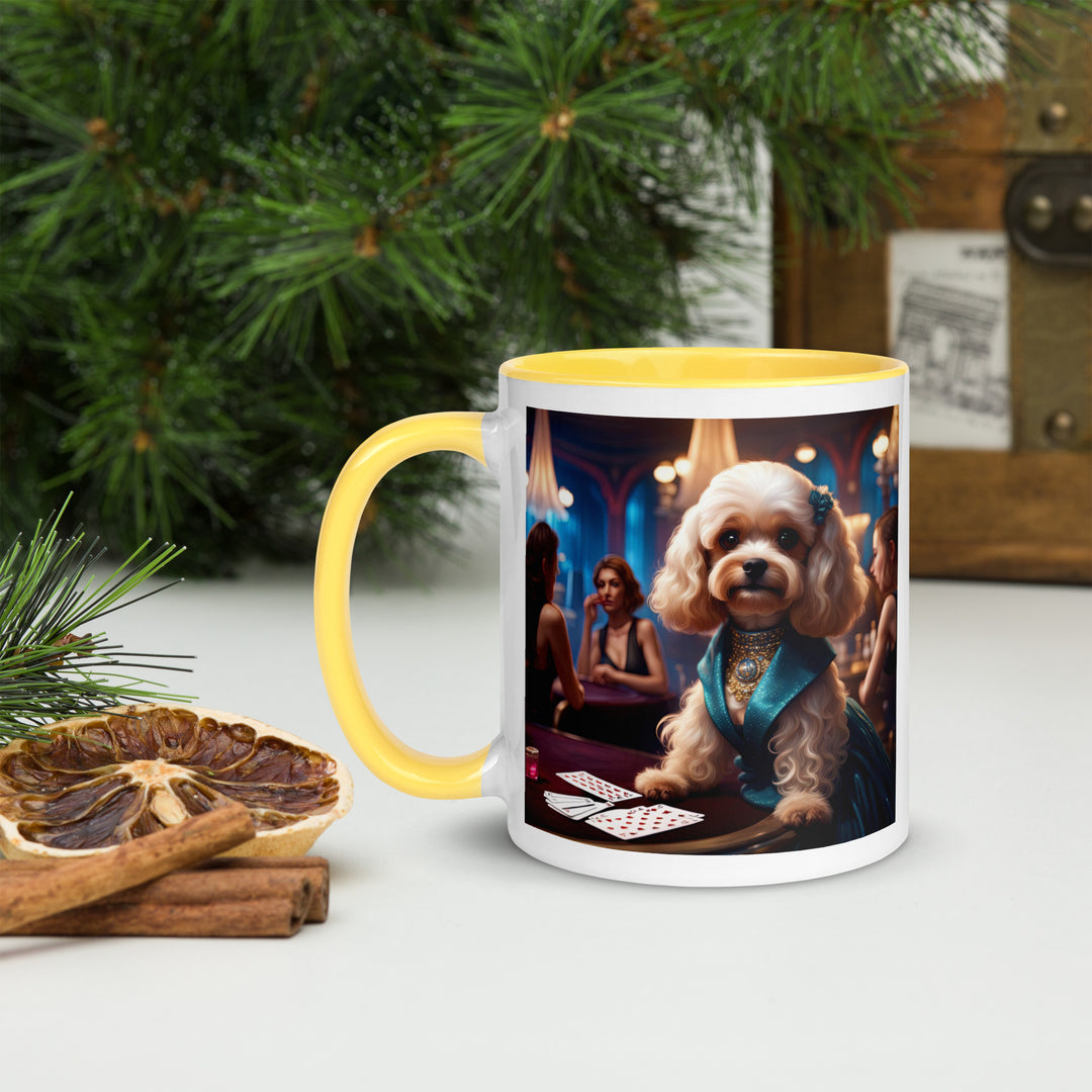 Cavapoo General- Mug with Color Inside v21