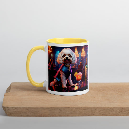 Cavapoo General- Mug with Color Inside v23