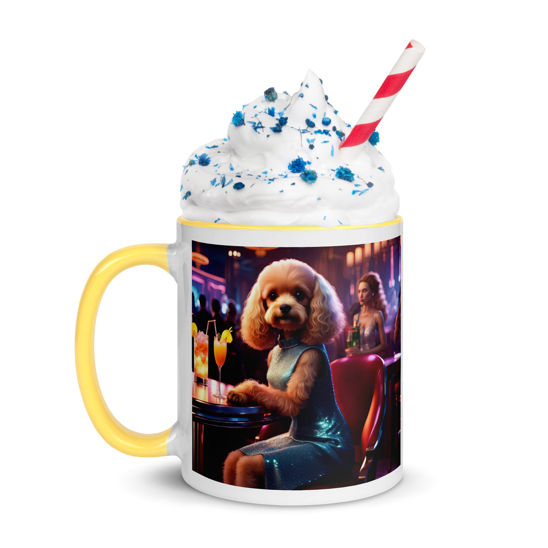 Cavapoo General- Mug with Color Inside v24