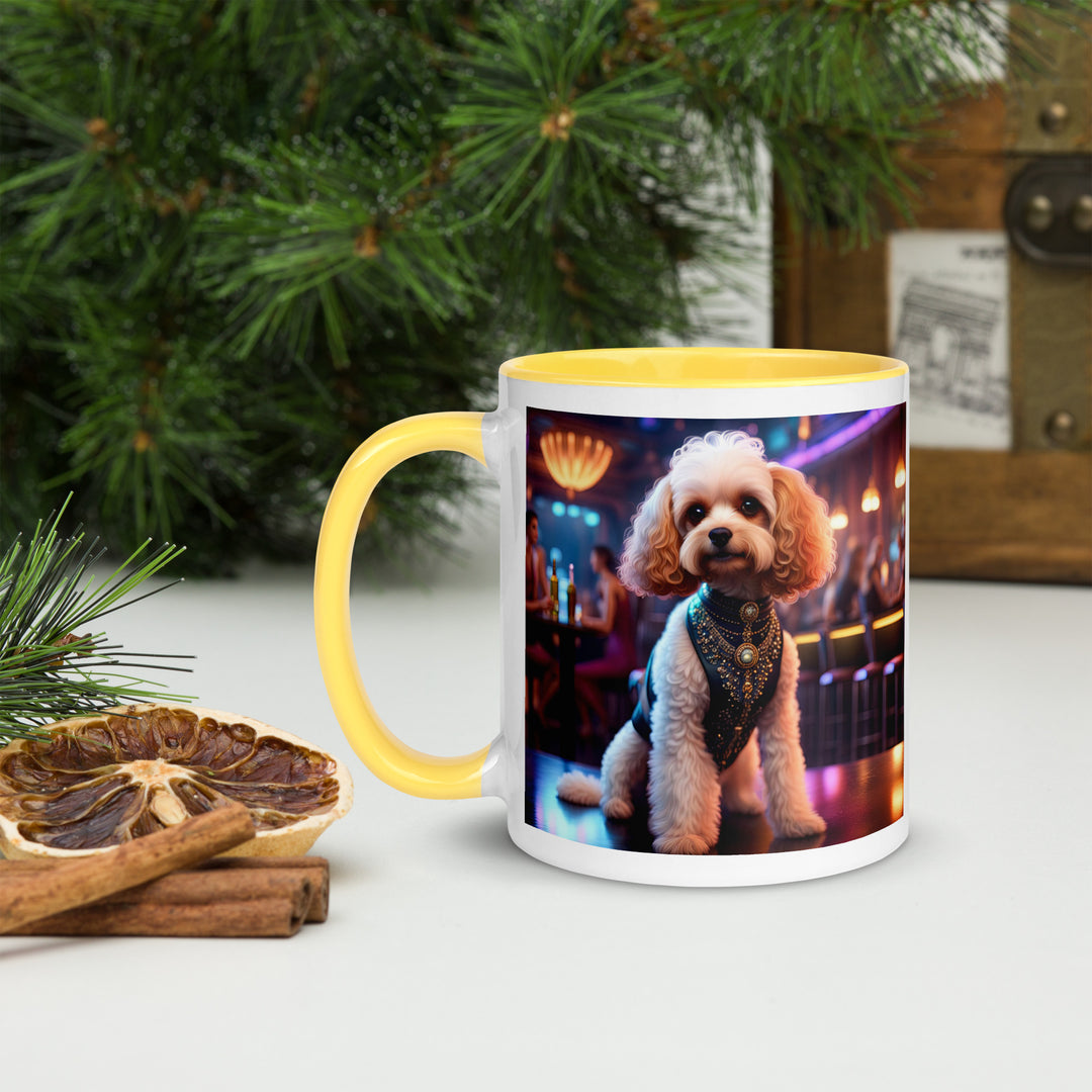 Cavapoo General- Mug with Color Inside v25