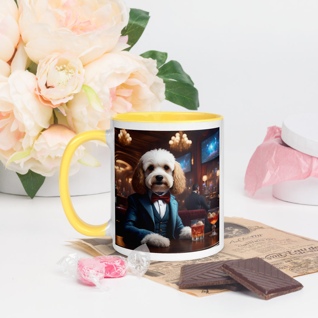 Cavapoo General- Mug with Color Inside v28