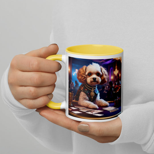 Cavapoo General- Mug with Color Inside v29