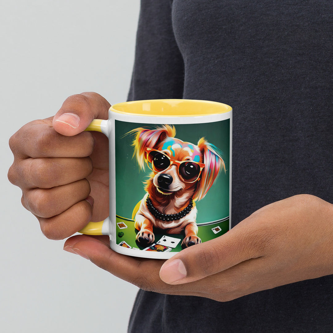 Chiweenie General- Mug with Color Inside v7