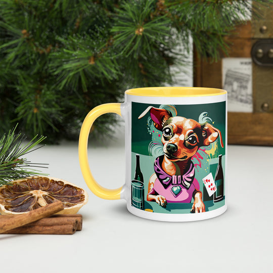 Chiweenie General- Mug with Color Inside v14