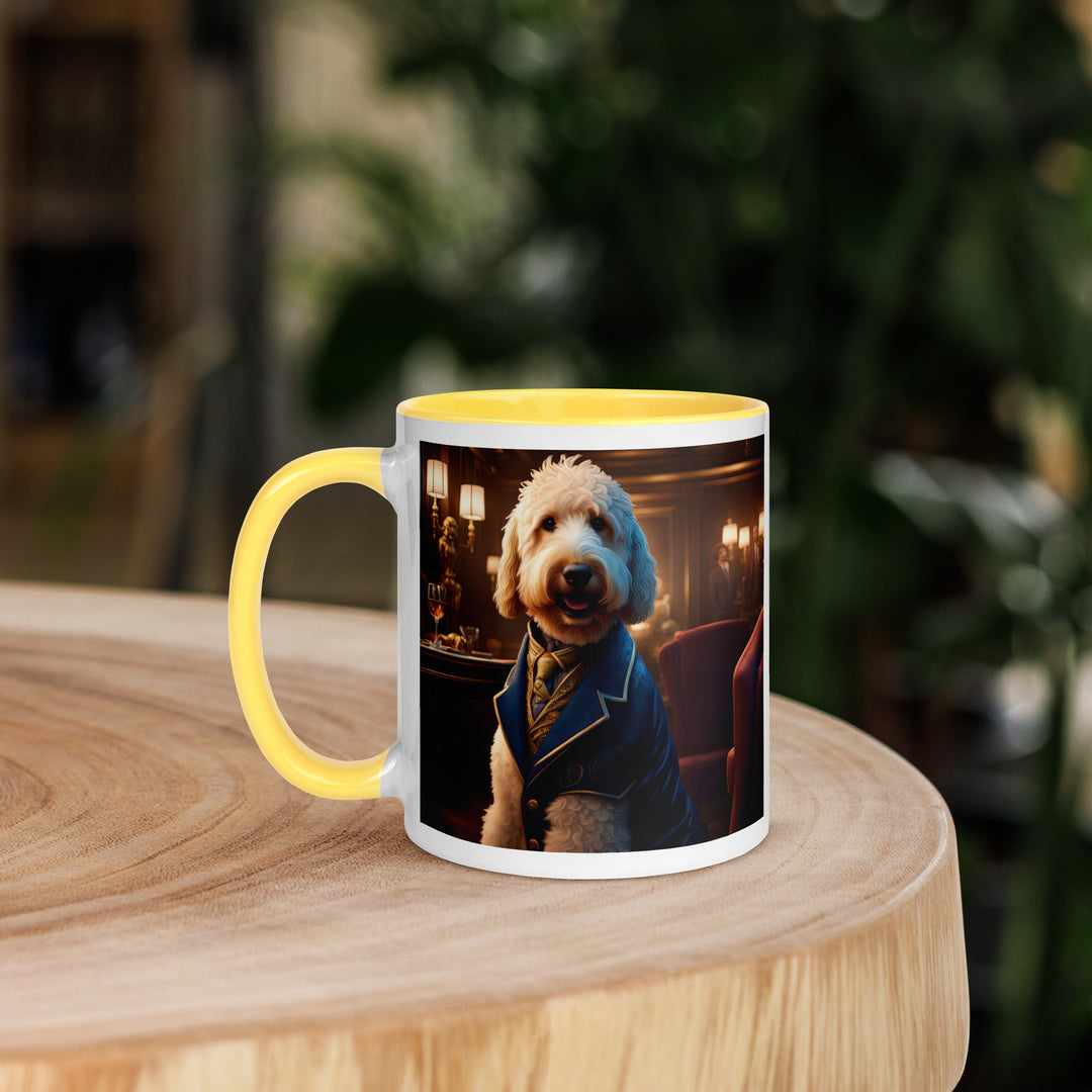 Goldendoodle- Mug with Color Inside v5