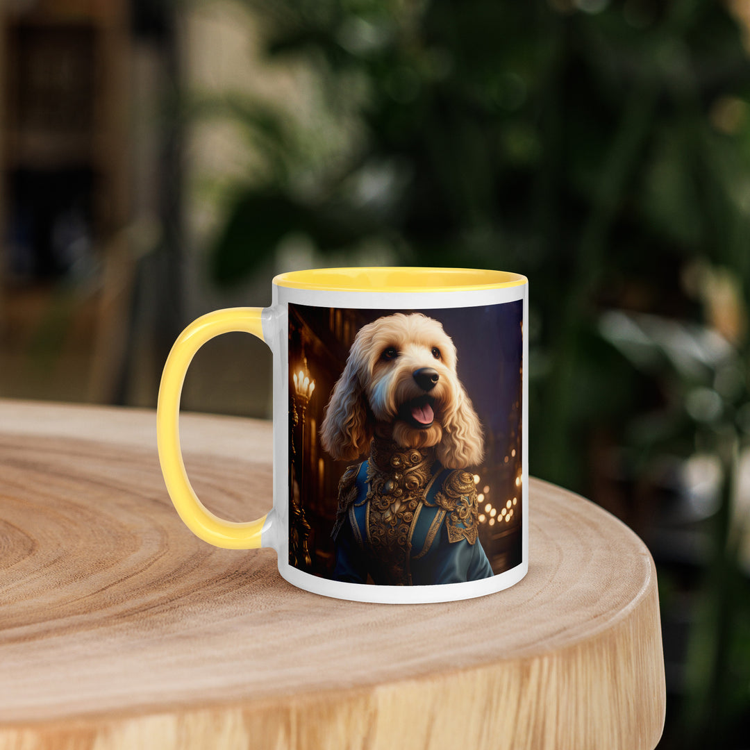 Goldendoodle- Mug with Color Inside v10