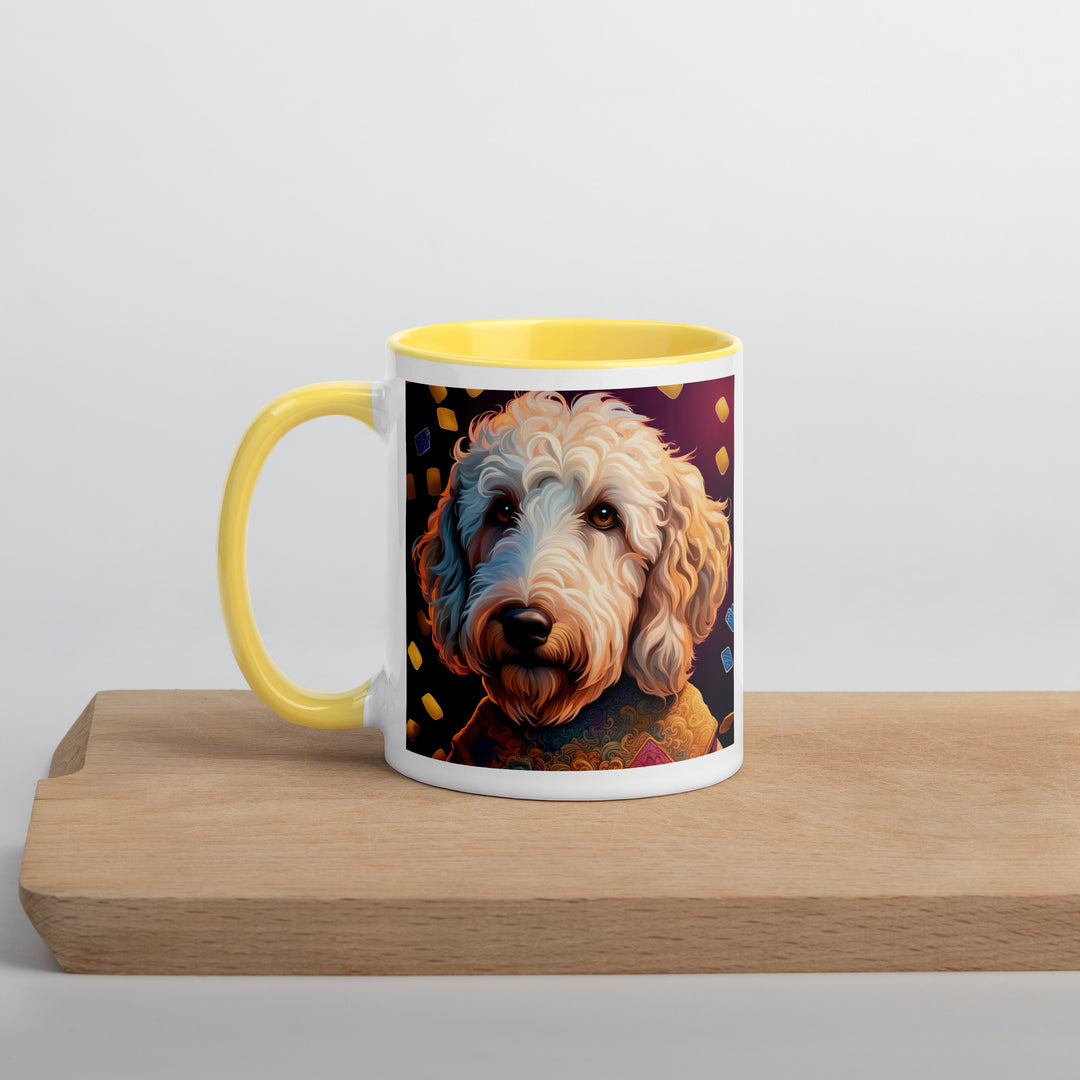 Goldendoodle- Mug with Color Inside v12