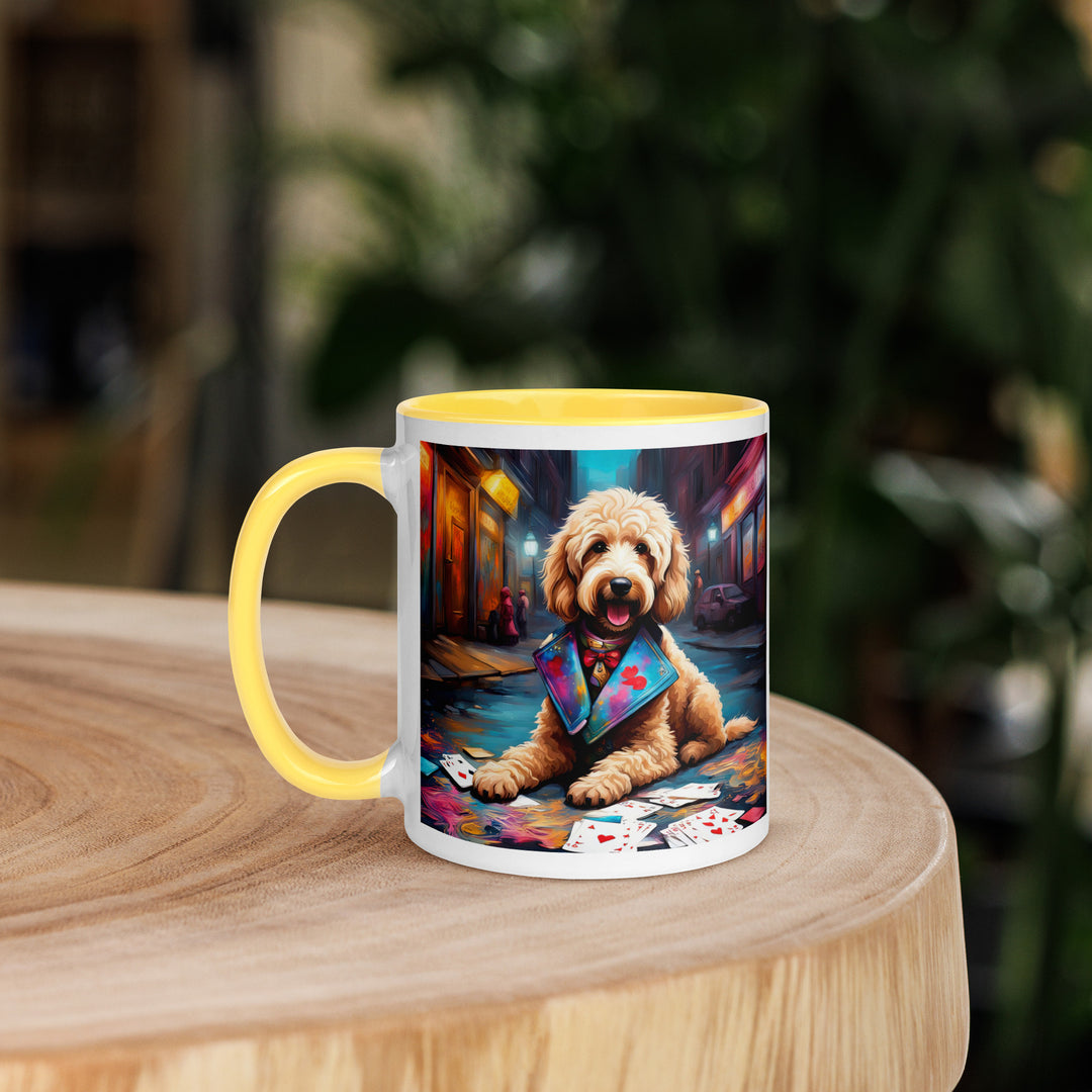 Goldendoodle- Mug with Color Inside v19