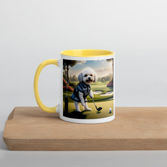 Maltipoo Golfer- Mug with Color Inside