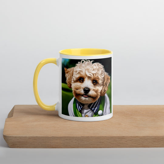 Maltipoo Golfer- Mug with Color Inside v2