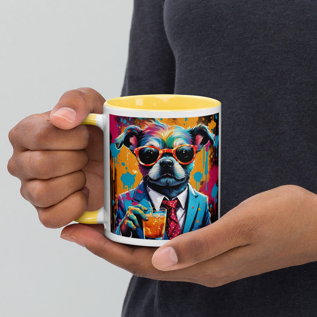 Pekapoo General- Mug with Color Inside v9