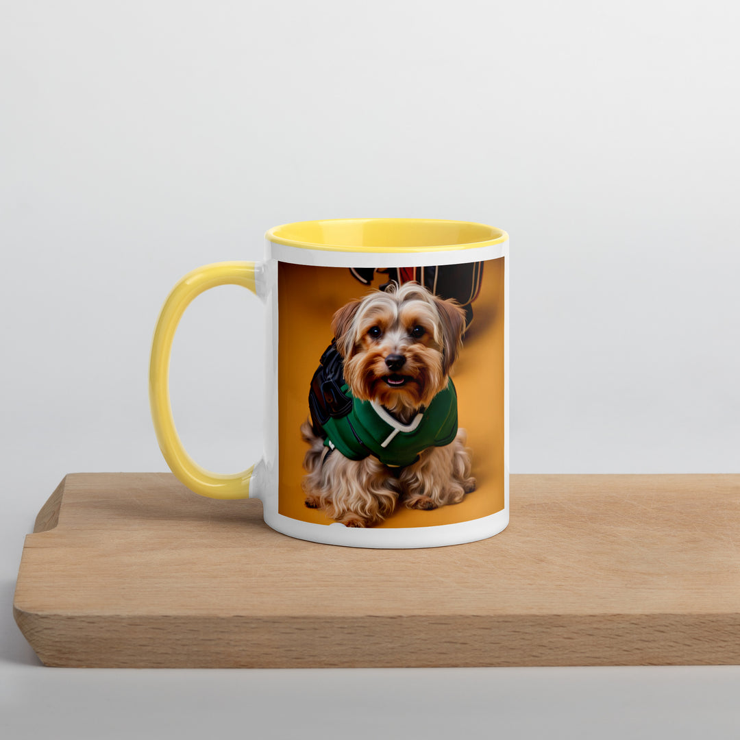 Yorkipoo Golfer- Mug with Color Inside