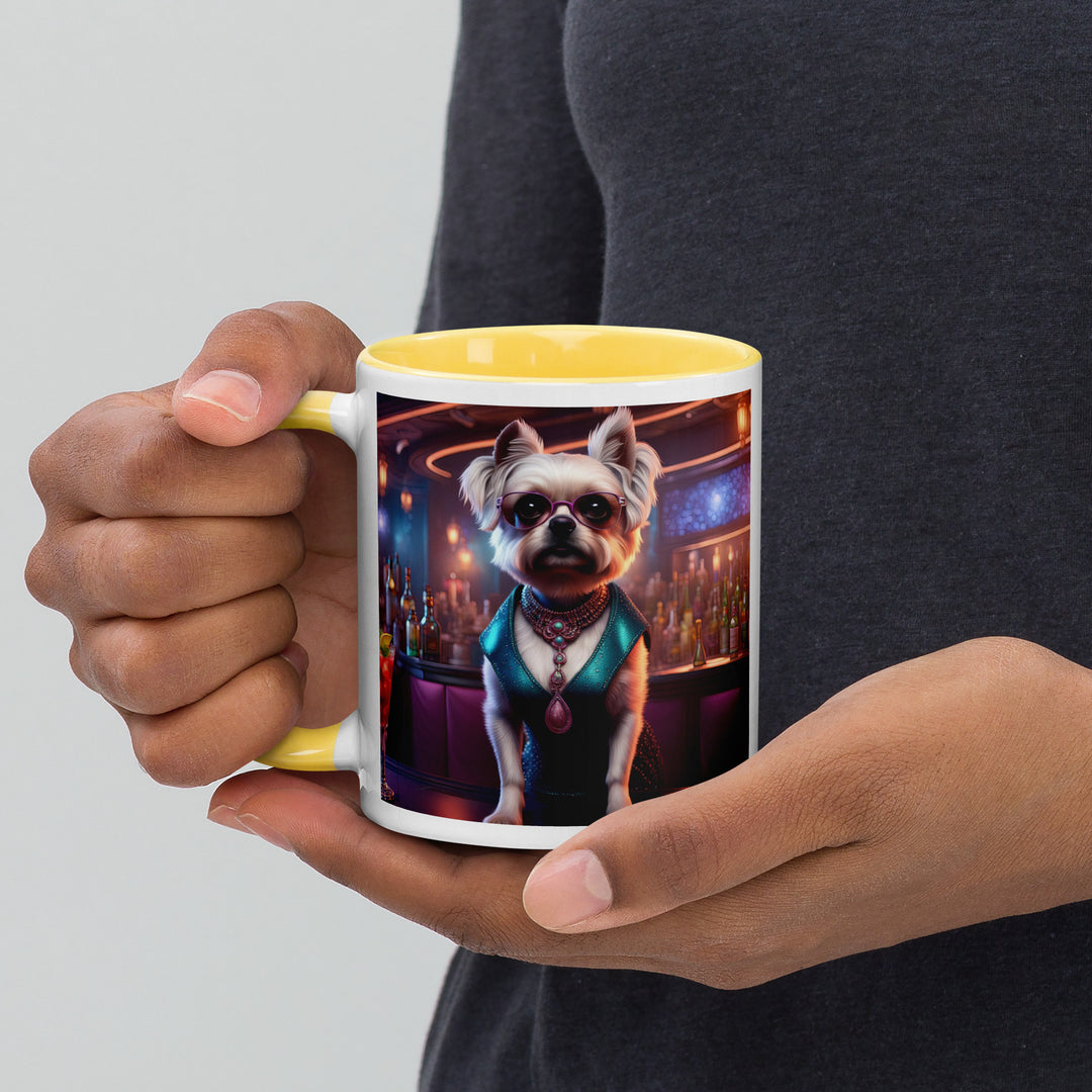 Pugapoo General- Mug with Color Inside v6