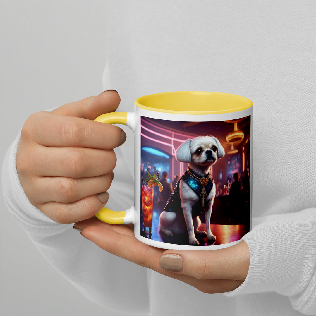 Pugapoo General- Mug with Color Inside v7