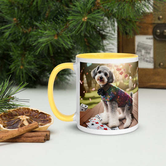 Schnoodle Golfer- Mug with Color Inside v2