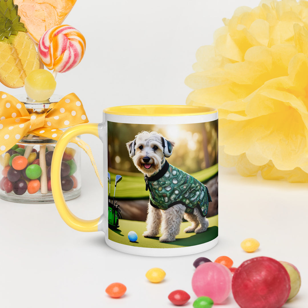 Schnoodle Golfer- Mug with Color Inside v5