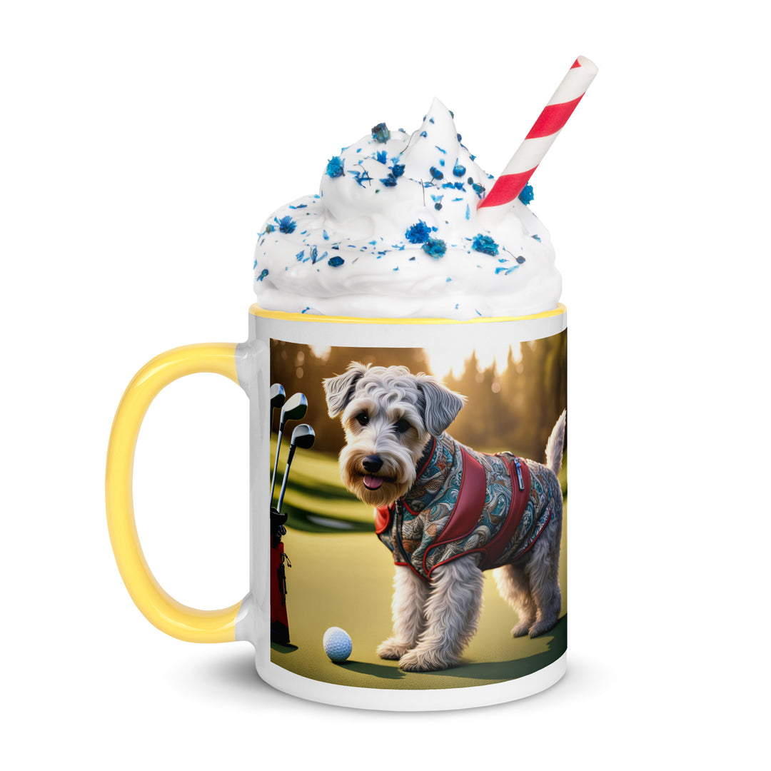 Schnoodle Golfer- Mug with Color Inside v10