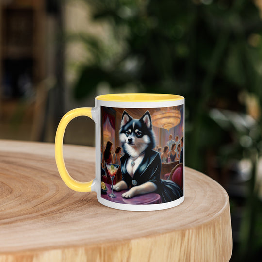 Pomsky General- Mug with Color Inside v5